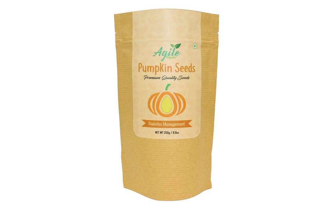 Agile Organic Pumpkin Seeds    Pack  250 grams